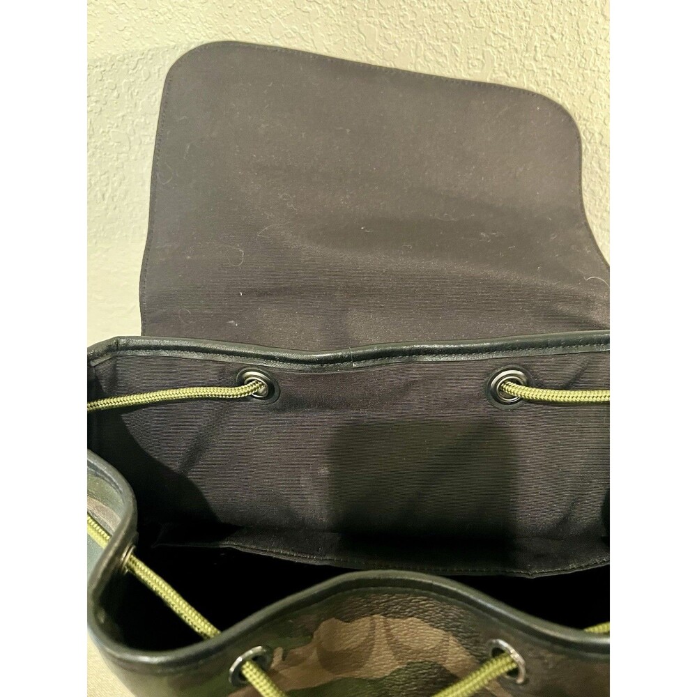 Coach Camouflage Backpack with Green Logo - Picture 14 of 16